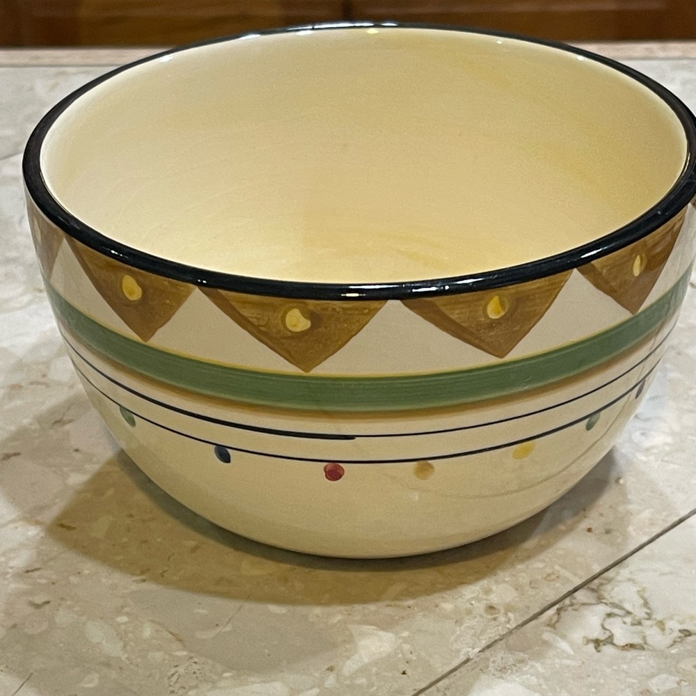 Holiday Market Ceramic Southwest Christmas Soup bowl